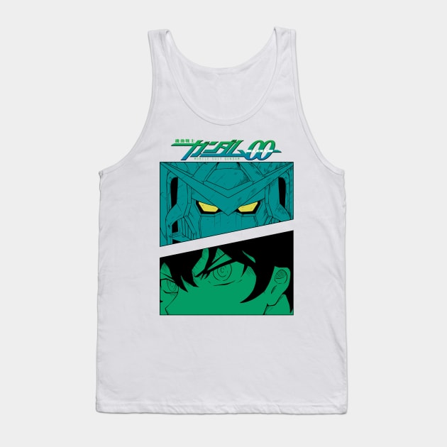 gundam 00 Tank Top by Amartwork